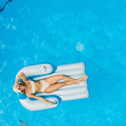 Motorized Pool Lounge Float Chair – 360° Dual-Motor Fun