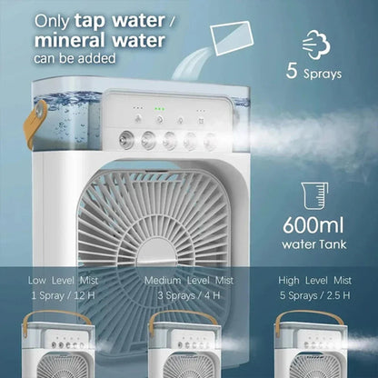 Portable Desktop Air Cooler – 3-in-1 USB Mini Fan
